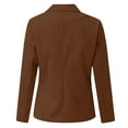 thumbnail image 4 of sususu Womens Blazers for Work,Sweater Blazer Women,Casual Long Sleeve Notch Lapel Slim Fit Work Jacket Outerwear for Women - Brown, 4 of 4