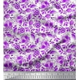 thumbnail image 1 of Soimoi Poly Georgette Fabric Dot,Leaves & Floral Artistic Print Sewing Fabric Yard 52 Inch Wide, 1 of 1