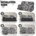 thumbnail image 6 of Xoenoiee Zebra Stripe Print Recliner Slipcovers with Arms 8 Pieces Lazyboy Recliner Chair Cover Non Slip Recliner Covers with Storage Pockets Furniture Protector for Living Room, 6 of 7