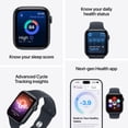 thumbnail image 3 of Apple Watch SE 3 [GPS 44mm] Smartwatch with Starlight Aluminum Case with Sand Sport Band - M/L, 3 of 10