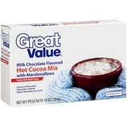 Great Value: Milk Chocolate Flavored Hot Cocoa Mix, 10 oz