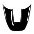 thumbnail image 1 of Car Glossy Black V Style Steering Wheel Panel Cover Trim Decoration Frame Sticker For Vezel -v 2021, 1 of 5