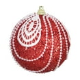 thumbnail image 2 of RICHMJ Christmas Decorations Shatterproof Christmas Ball, 3.14-Inch Multicolor Snow Effect Ornament, Festive Indoor Holiday Decor for Home Party Christmas Tree(Red), 2 of 9