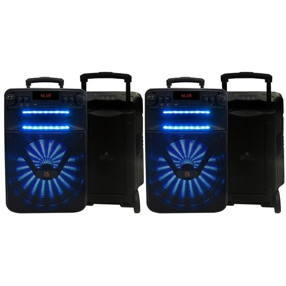 2 MR Dj ACE Bluetooth Speaker15" Portable Speaker with Bluetooth/Rechargeable Battery and App Control