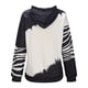thumbnail image 5 of Moda mujer manga larga otoño camiseta impresión bolsillos con capucha blusa Tops Pompotops  FGAJ22546, 5 of 8