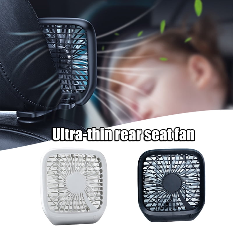 Mini Foldable Car Backseat Fan USB AirCooling 5V 3 Speed Wind Ultra Quiet 