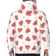 thumbnail image 7 of Uemuo Hand Drawn Strawberry Pattern Men's Hoodie - Casual Pullover Hoodie with Kangaroo Pocket, Stylish Hooded Sweatshirt for Everyday Wear-4X-Large, 7 of 7