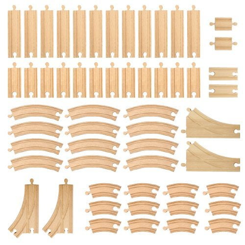 wooden track pieces
