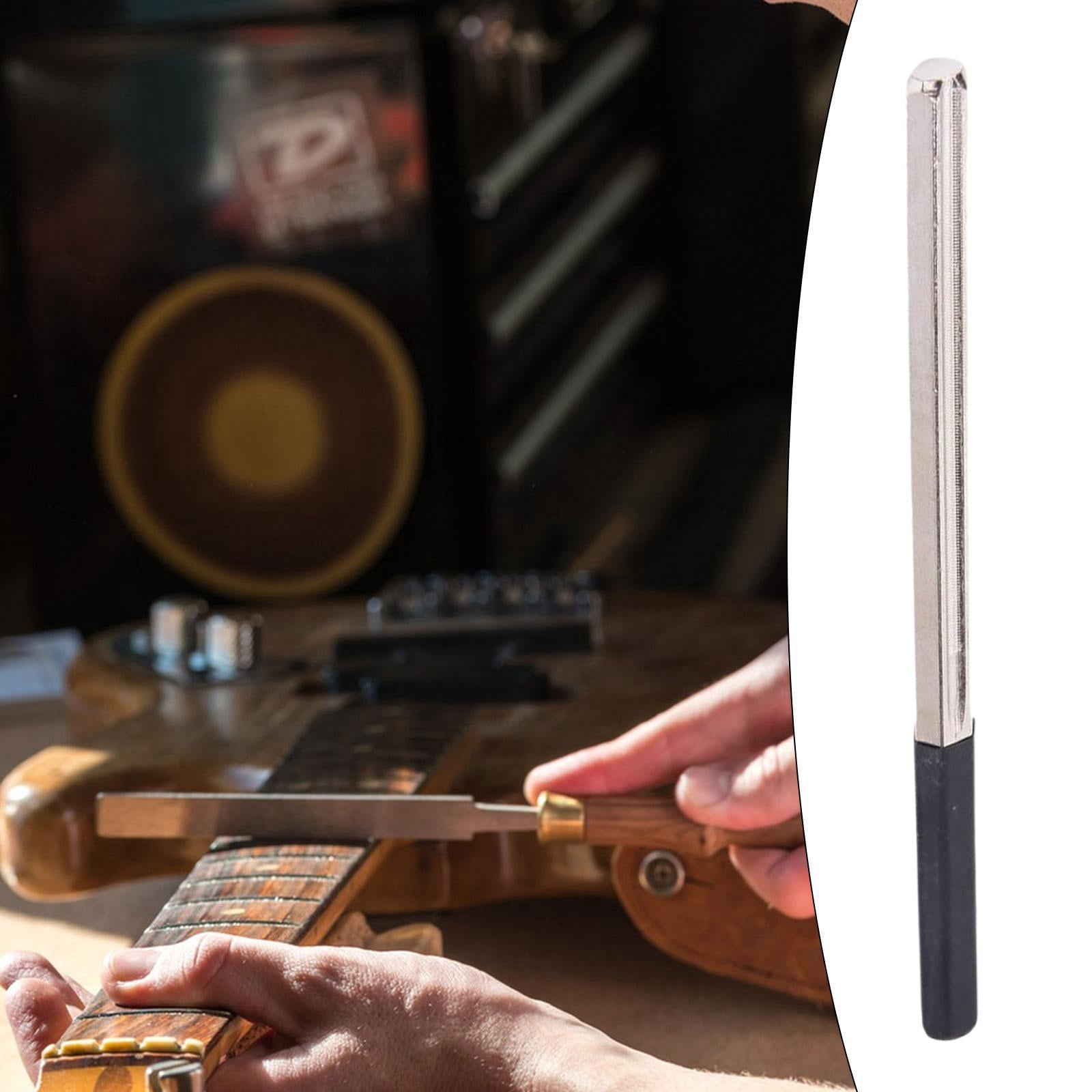 LeeQinersw Guitar Fret End Dressing File 3 Edges Polishing Repair Luthier Tool for Electric