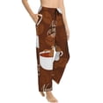 thumbnail image 2 of Kll Womens Sloths Need More Coffee Print Pajama Pants Soft Pajama Bottoms For Women Cozy Lounge Pants, 2 of 9