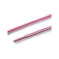 thumbnail image 4 of INSPIRE CHIC Unisex Round Rope Dual Colored Striped 1/5 Thick Boot Shoelace 70cm / 27.55" White Fuchsia, 4 of 4