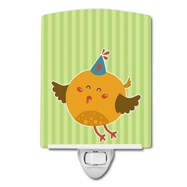 Carolines Treasures BB6731CNL Birthday Bird Ceramic Night Light