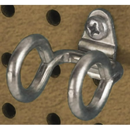 

Triton 3/4 ID 1/4 Diam 1-13/16 Long Double Ring Tool Holder Pegboard Hook