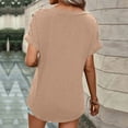thumbnail image 6 of Womens Summer T-Shirts Short Sleeve V Neck Dolman Tops Loose Fit Shirts Spring Fashion, 6 of 6