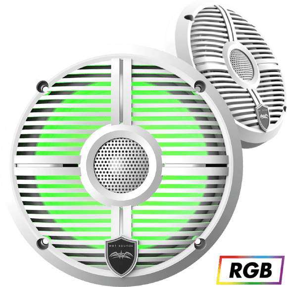 Bocinas Coaxiales Marinas Wet Sounds RECON 6 XW-W RGB 120 Watts 6.5 Pulgadas 4 Ohms Color Blanco Wet Sounds RECON6XWWRGB