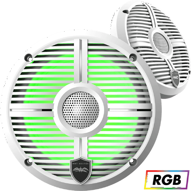 Bocinas Coaxiales Marinas Wet Sounds RECON 6 XW-W RGB 120 Watts 6.5 Pulgadas 4 Ohms Color Blanco Wet Sounds RECON6XWWRGB