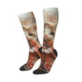thumbnail image 2 of JUNZAN Fun Novelty Knee Warmer High Socks-Adorable Kitten In Kimono, 2 of 8