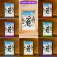 thumbnail image 3 of Hello Winter Schnauzer Frosty Morning Walk Welcome Snowy Christmas Acrylic Plaque with Wood Photo Frame Box Miniature Schnauzer Dog Lover Light Box - 02018, 3 of 5