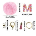 thumbnail image 4 of Under 10! Gmogad Initial Letter Keychain Bag Accessories for Women Backpack Purse Bag Charms for Handbags Initial Keychains for Women, 4 of 5