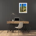 thumbnail image 3 of Popcorn 19x24 White Modern Wood Framed Museum Art Print Titled - Desert Scape 12a, 3 of 4