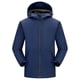 thumbnail image 1 of Chaqueta de caparazón suave para hombre, chaqueta fina para exteriores, para montañismo, resistente al viento, impermeable, para deportes, senderismo, chaqueta con capucha para hombre, 1 of 5