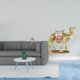 thumbnail image 2 of Figura decorativa de camello de resina con la "Pensador abstracto", ideal para dormitorio, cajón, oficina, tienda, estantería, entrada, 2 of 8