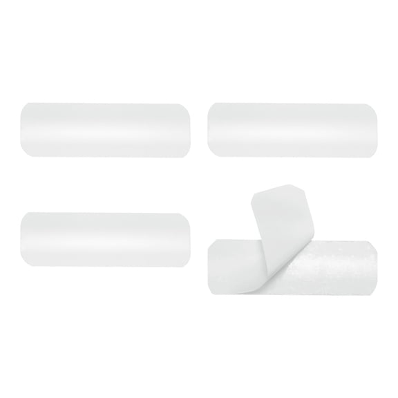 4Pack Horizontal Blind Repair Tabs, Aluminum Alloy Blind Replacement Slats Blinds Fixers Repair Kit, Quick Fix for Damaged Blinds Blades (1" W x 3" L, White)