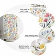thumbnail image 5 of Small Stall Shower Curtain 36x78 Inch Narrow Half Size Colorful Spring Floral Bath Curtains Bathroom Decor Country Summer Botanical Waterproof Fabric Shower Curtain Set with Hooks 36 Inch, 5 of 6