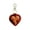 A, variant on HUANLEDASH Handmade Faux Leather Heart Keychain Good Luck Decorative Love Charm Keyring Bags Backpacks Cars Accessories