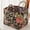 Style-S-19, variant on Car Storage Basket Organizer, Large Capacity Foldable Auto Bin with Handles, Boho-Chic Quilted Floral Storage Basket,Quilted Fabric Trunk & Back Seat Organizer for Groceries