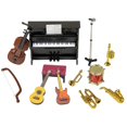 thumbnail image 1 of Ensemble d'Instruments de Musique Miniatures 12 Pcs Modèles d'Instruments de Musique Miniatures Accessoires Décoratifs, 1 of 5