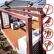 thumbnail image 5 of Pincho antipalomas de acero inoxidable, 1 m, 4 filas, para balcón, premontado, flexible, antipájaros, gorriones, golondrinas, cuervos, gatos, 5 of 5