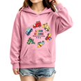 thumbnail image 5 of Coerni Girls Hoodie Cartoon Construction Truck Graphic Sweatshirt Funny Print Kids Trendy Hooded Pullover Spring Fall Casual Wear, 5 of 6
