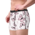 thumbnail image 4 of Fotbe Pink Butterflies (2) Men’s Total Support Pouch Boxer Briefs, X-Temp Cooling, Moisture-Wicking Underwear, Regular, Long-leg and Trunk-XX-Large, 4 of 9