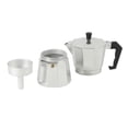 thumbnail image 7 of Mr. Coffee Brixia 6-Cup Stovetop Espresso Maker – Classic Italian Moka Pot, Aluminum Silver Espresso Coffee Maker with Handle for Strong, Rich Brew, 7 of 7