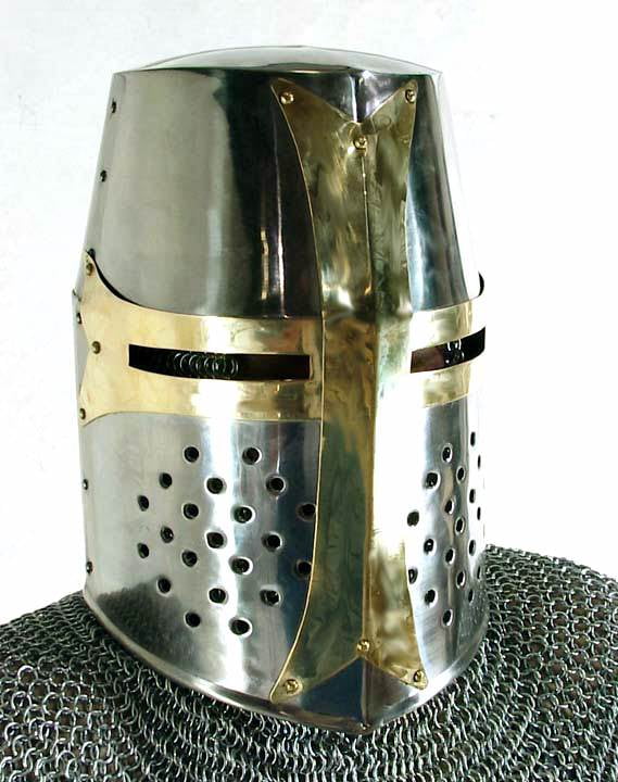 Brass Crusader Great Helm