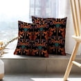 thumbnail image 6 of LALILO Throw Pillow Covers Striped Baroque Floral Ornament Vintage Cushion Cover 18" x 18", 2 Pack, 6 of 6