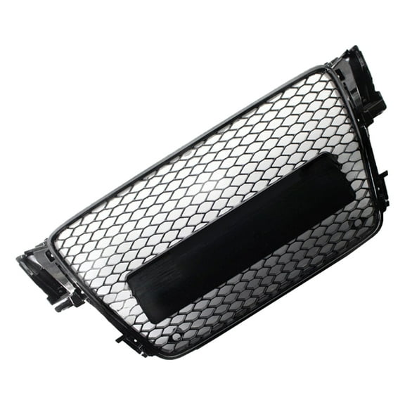 Ladcaser Car Front Bumper Grille Honeycomb Radiator Bumper Grille Grill Cover Compatible for A5 B8 8P0 2008-2012 8T0853651 Replacement Parts
