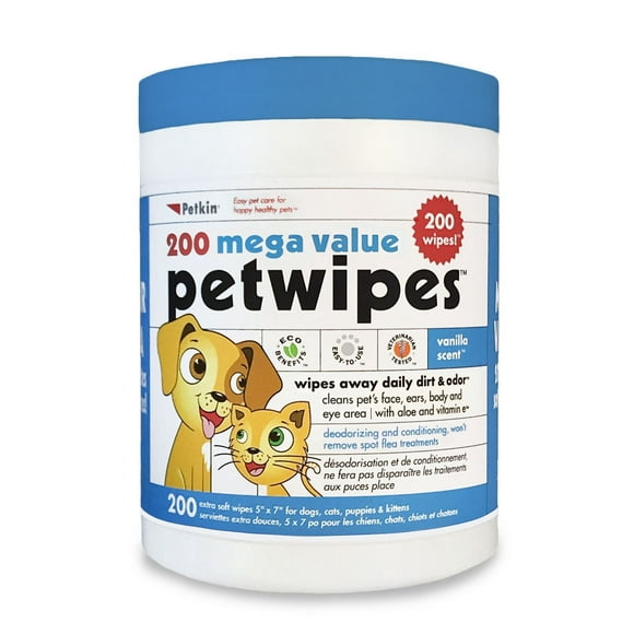 Lingettes pour Animaux de Compagnie 200 ct lingettes pour animaux
