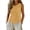 Yellow, variant on Smsaxvxz Womens Cotton Linen Tank Tops Summer Fashion Crew Neck Sleeveless Casual Solid Loose Slit Hem Button Shirts