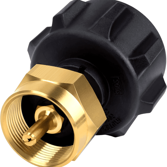 Propane Refill Adapter, LP Gas Cylinder Tank Coupler - Fits QCC1 / Type1 Propane Tank and 1 lb Throwaway Disposable Cylinder Propane Bottle Connector