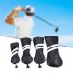 thumbnail image 5 of 1 juego de fundas para cabezas de palos de golf con etiquetas intercambiables Negro, 5 of 9