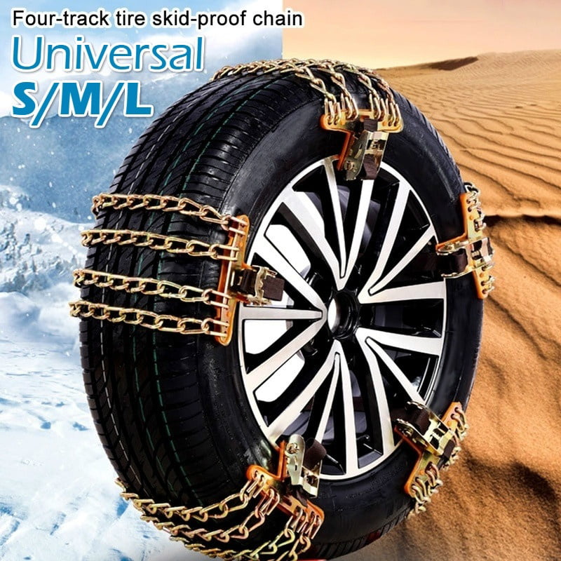 Happyjiu 10/20/40 Pcs Reusable Anti Snow Chains of Car Anti-Skid Emergency Winter Driving Tire Cable Belts Universal Snow Tire Chains for Car SUV Pickup Trucks 10PCS 