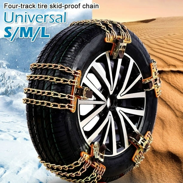 Universal Snow Chains WearResistant Steel Winter Safe Antiskid Tire