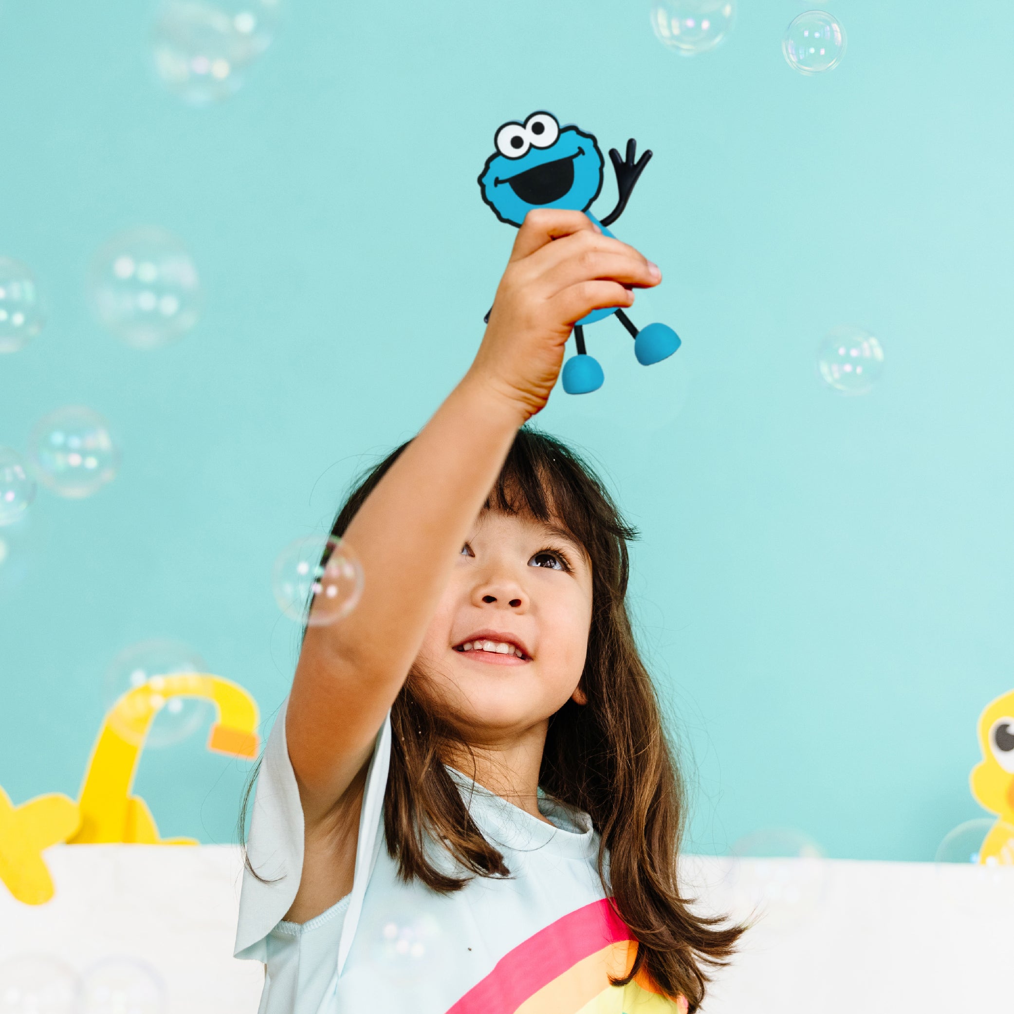 Glo Pals Cookie Monster cubos luminosos activados por agua 3