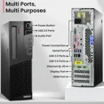 thumbnail image 2 of Restored Lenovo Windows 11 Pro Gaming Desktop PC, Intel Core i5-4570 6th Gen. 16GB Ram, 256GB SSD + 1TB HDD, NVIDIA Graphics GTX 1050 Ti DDR5, WiFi, RGB Keyboard & Mouse (Refurbished), 2 of 7