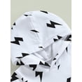 thumbnail image 5 of Coduop Toddler Boys Summer Lightning Symbol Short Sleeve Hooded T-shirt and Shorts Outfit Set, 5 of 8