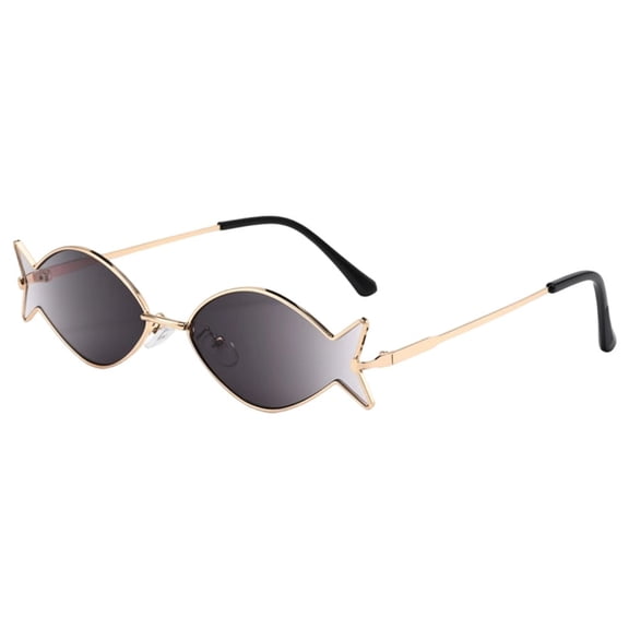 Wiywef Stylish Fish Shape Sunglasses For Women Hawaiian Party Beach Sunglasses Uv Protected Fashion Shades Party Eyewear