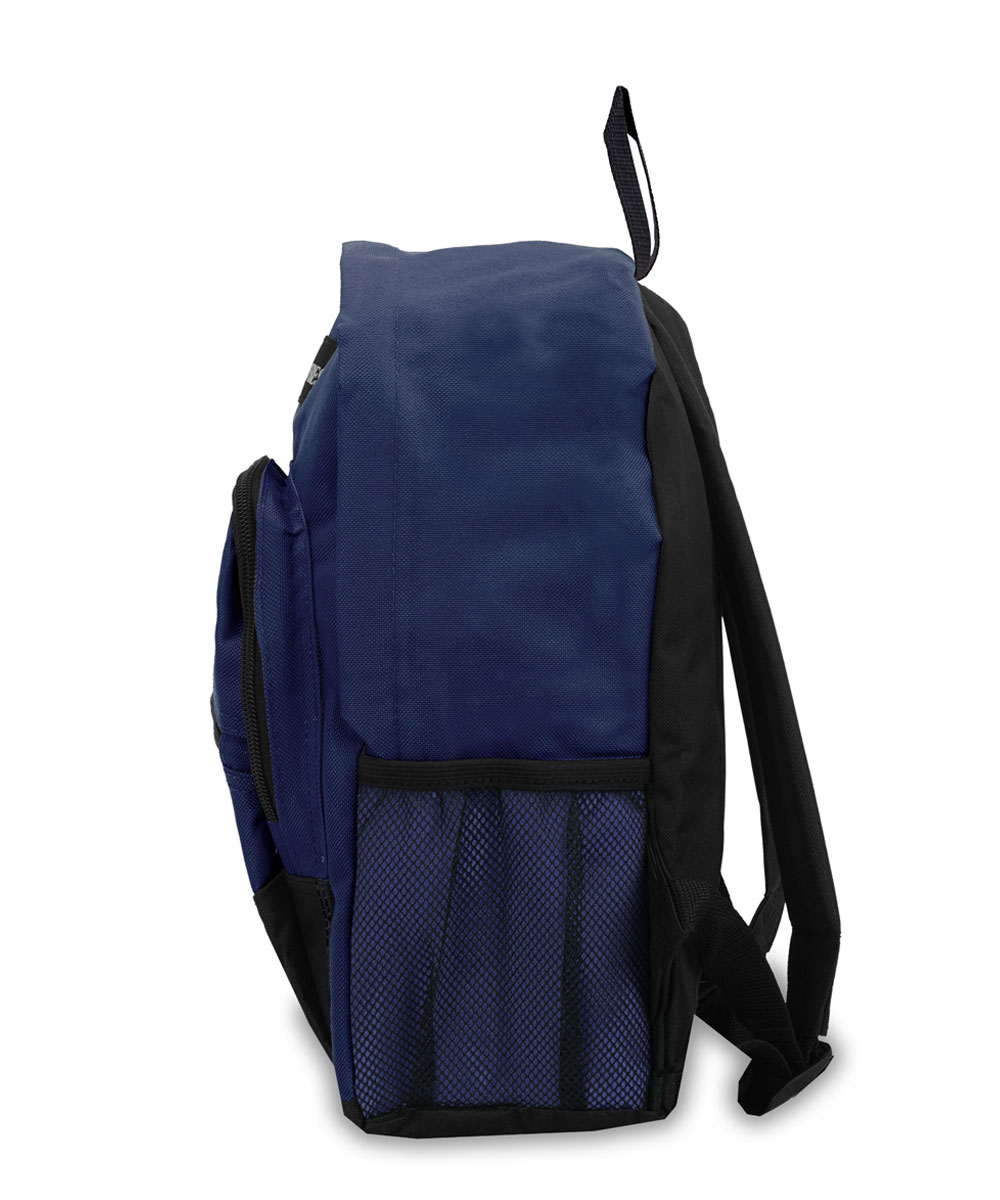 Everest Unisex Slant Pocket 13" Backpack Navy Blue Black - image 4 of 4