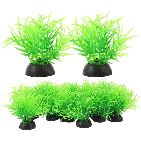 QIFULL 20Pcs Durable Plastic Fish Tank Plants Aquarium Decor for Large Tanks